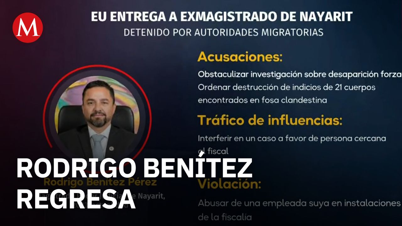 Rodrigo Benítez exmagistrado de Nayarit es entregado por EU a México