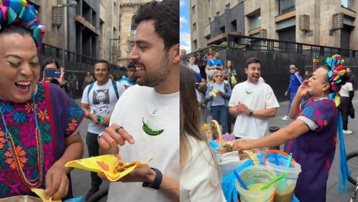 'Lady Tacos de canasta' es criticada por vender la orden en 70 pesos; "Ya se gentrificaron"