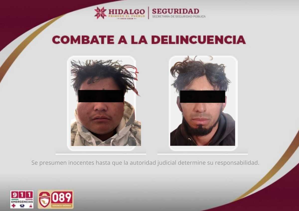 Dos detenidos en la comunidad de Los Altos. (Cortesía)