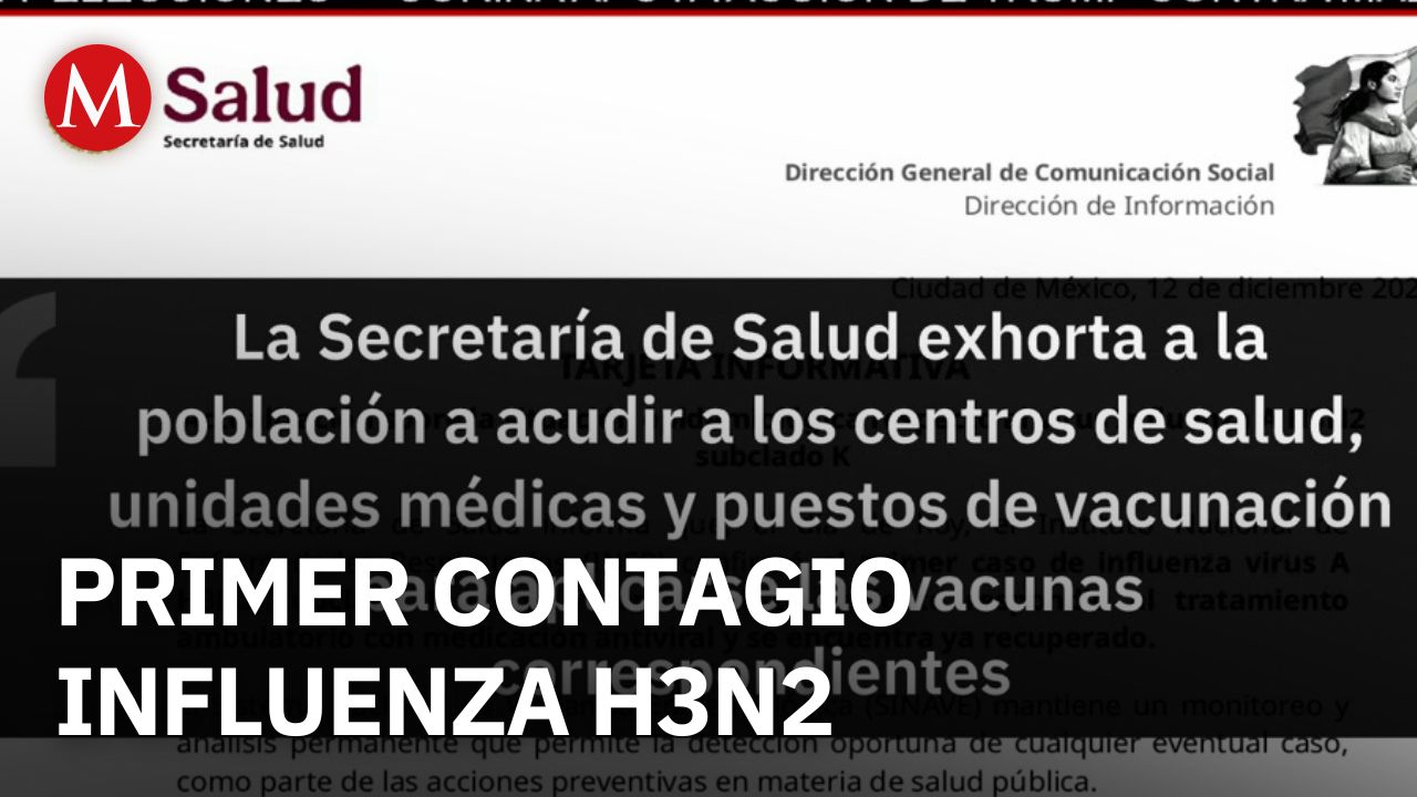 Confirman el primer caso de influenza H3N2