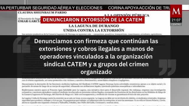Empresarios denuncian a la CATEM por extorsiones | Elisa Alanís, 12 de diciembre de 2025