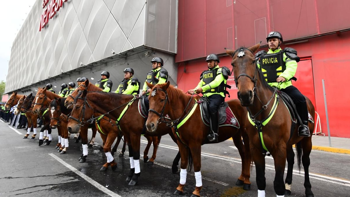 Más de mil elementos de seguridad resguardarán la Final Toluca ante Tigres en el Estadio Nemesio Diez (X: @SS_Edomex)