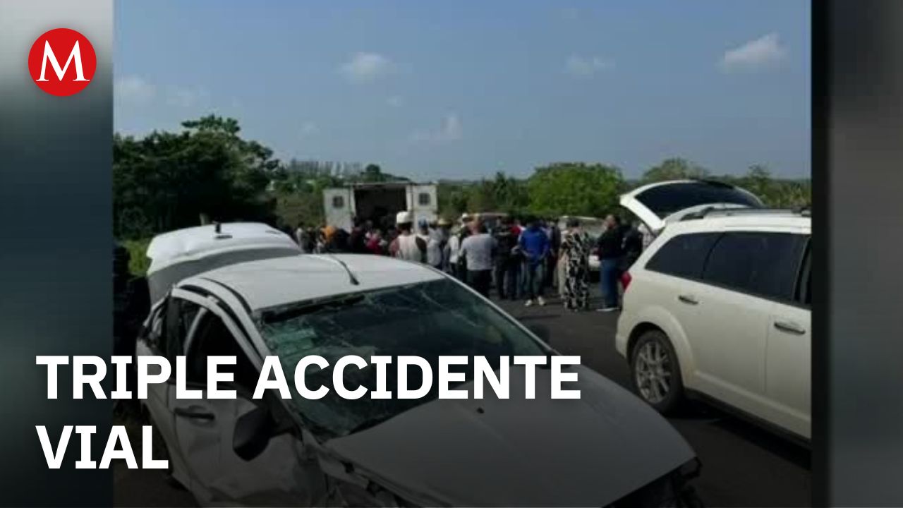 Una serie de accidentes viales deja un muerto y nueve lesionados, en Veracruz
