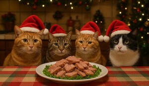 Cena de Navidad y Año Nuevo para gatos: alimentos seguros y prohibidos