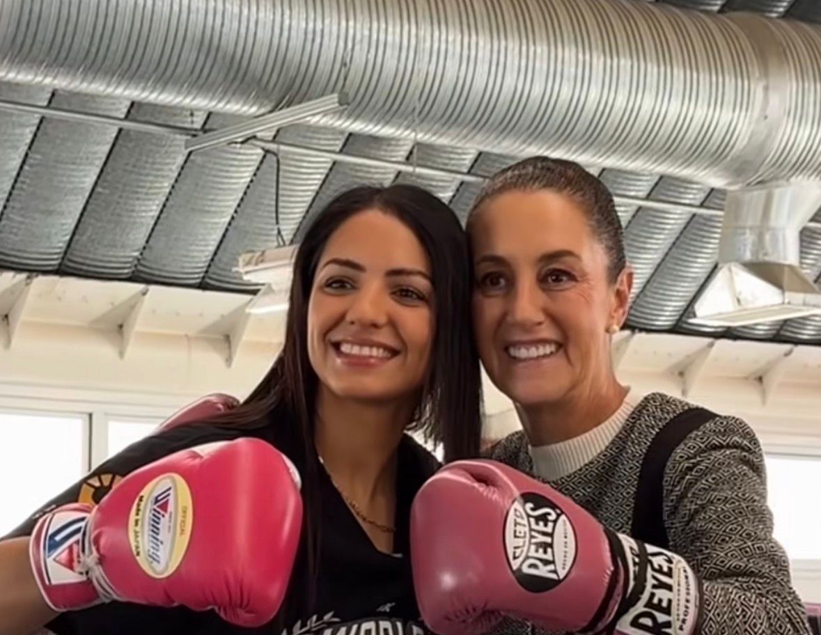Sheinbaum comparte encuentro con la boxeadora Diana 'La Bonita' Fernández