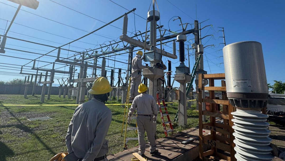 CFE realiza la modernización de subestaciones en Tamaulipas.