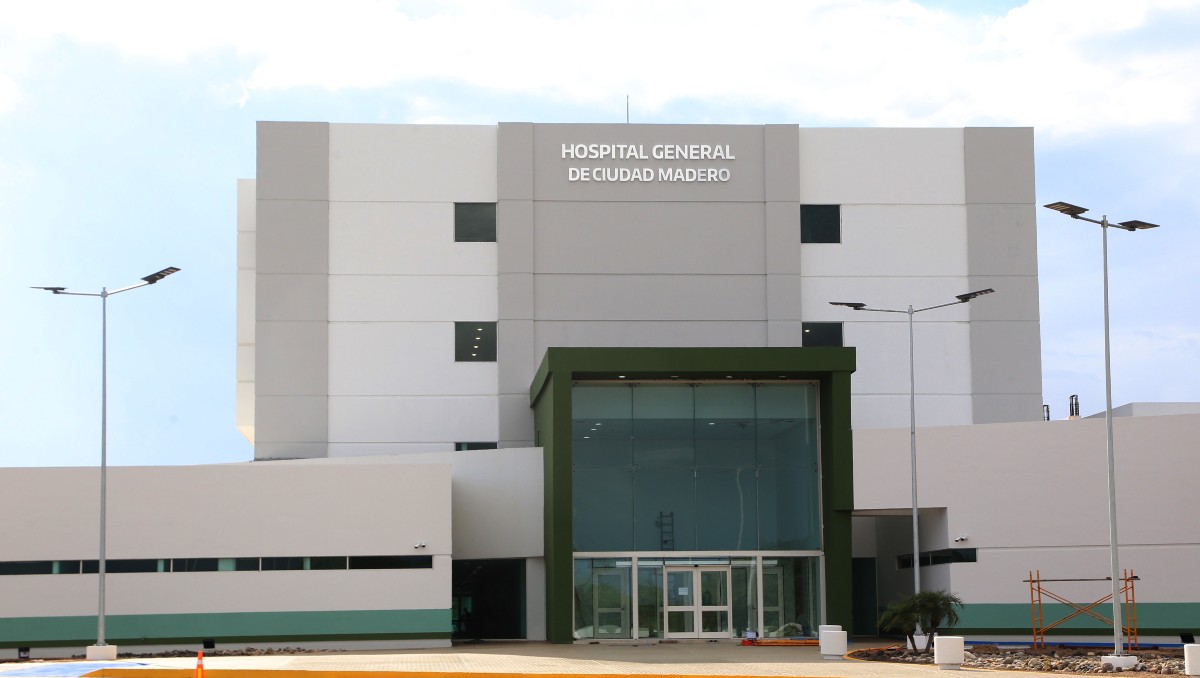 Nuevo hospital de Madero, listo para su primera fase. (Yazmín Sánchez)