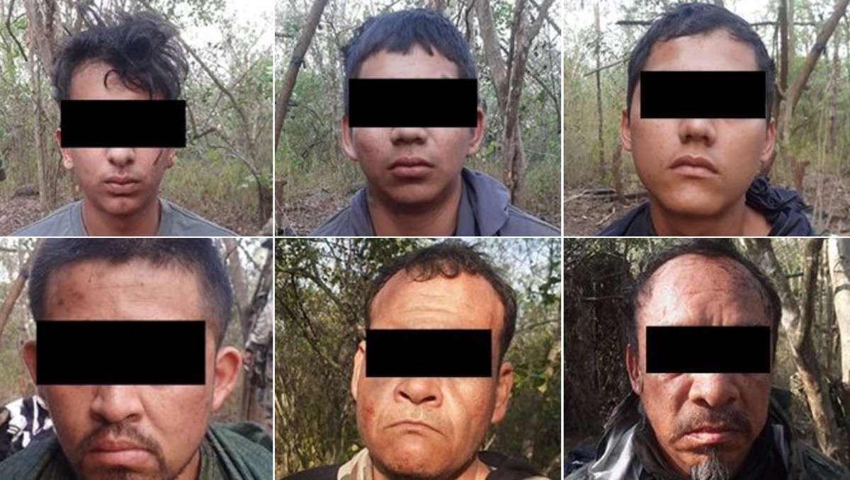 Los implicados fueron detenidos tras desmantelar un campamento criminal en la zona limítrofe de Colima. | Especial