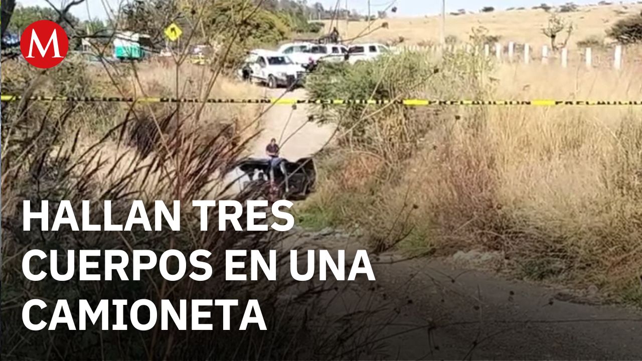 Localizan tres cuerpos en una camioneta en Morelia, Michoacán