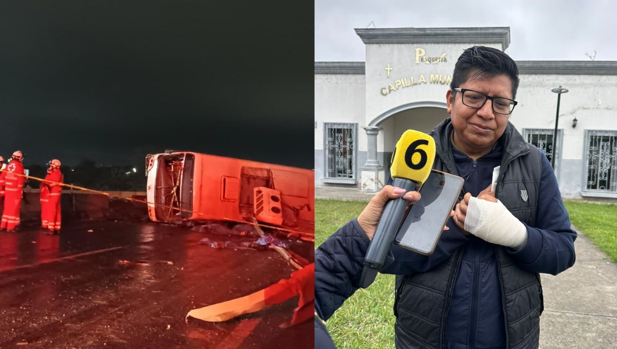 El accidente vial dejó un saldo de nueve muertos. | Especial - Sandra González