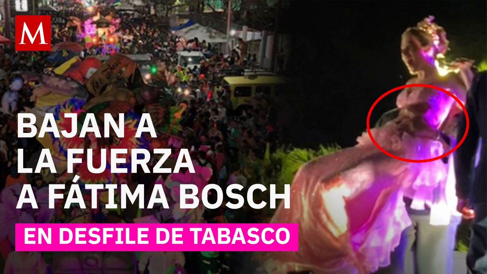 Así fue el momento más comentado de Fátima Bosch en el desfile de Villahermosa, Tabasco