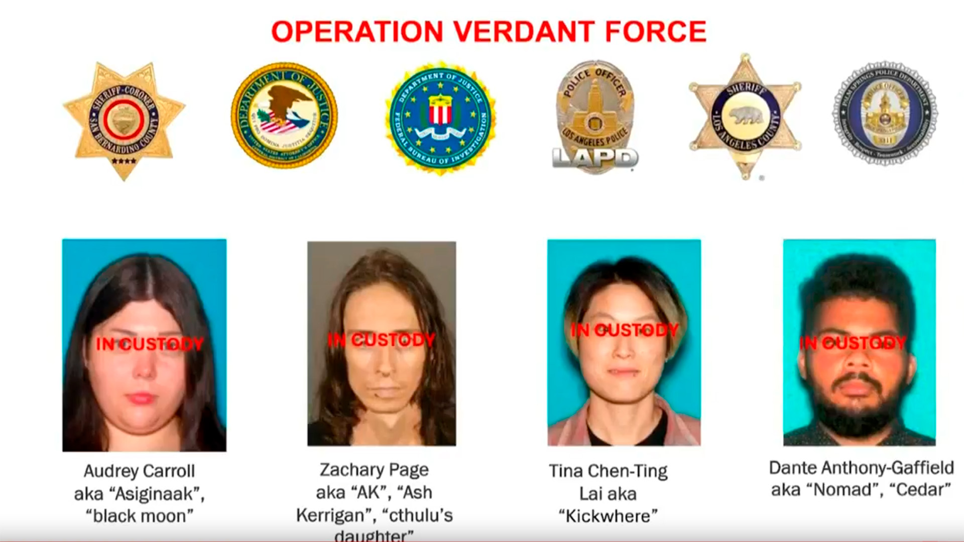 Detienen en Estados Unidos a cuatro personas por presunto plan de ataque terrorista