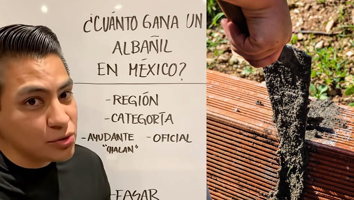 ¿Nos equivocamos de trabajo? Esto gana mensualmente un albañil y un chalán en México; sueldo se hace viral