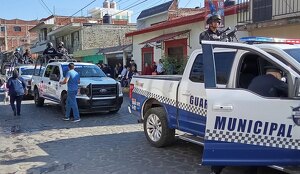 Elementos de la Policía Municipal de Jiquilpan, Michoacán