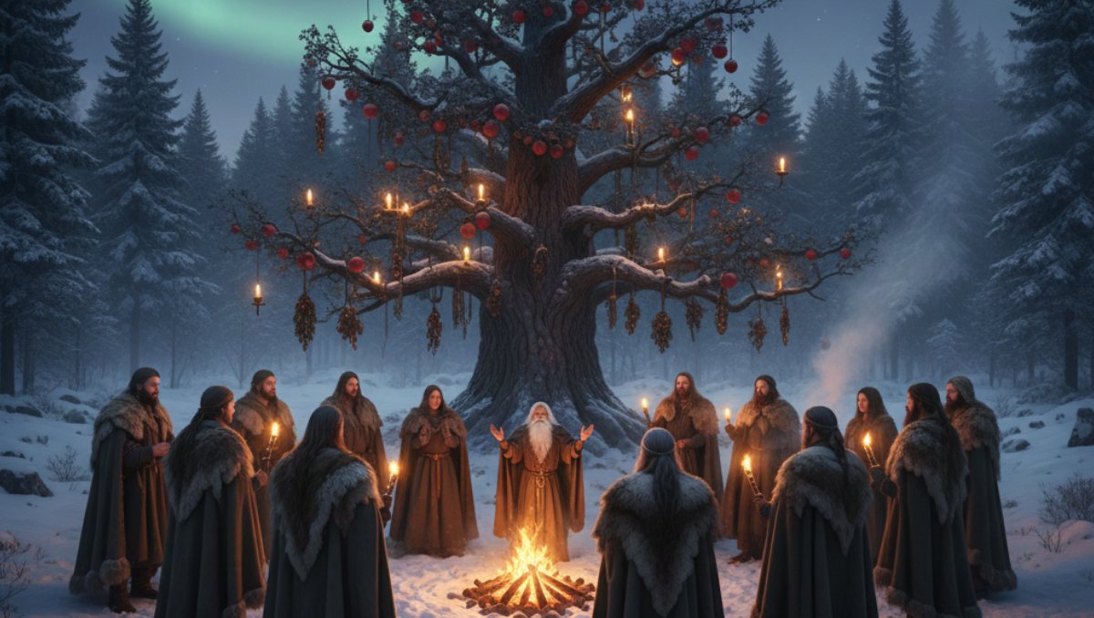 La victoria de la luz sobre la oscuridad; el origen pagano del árbol de Navidad