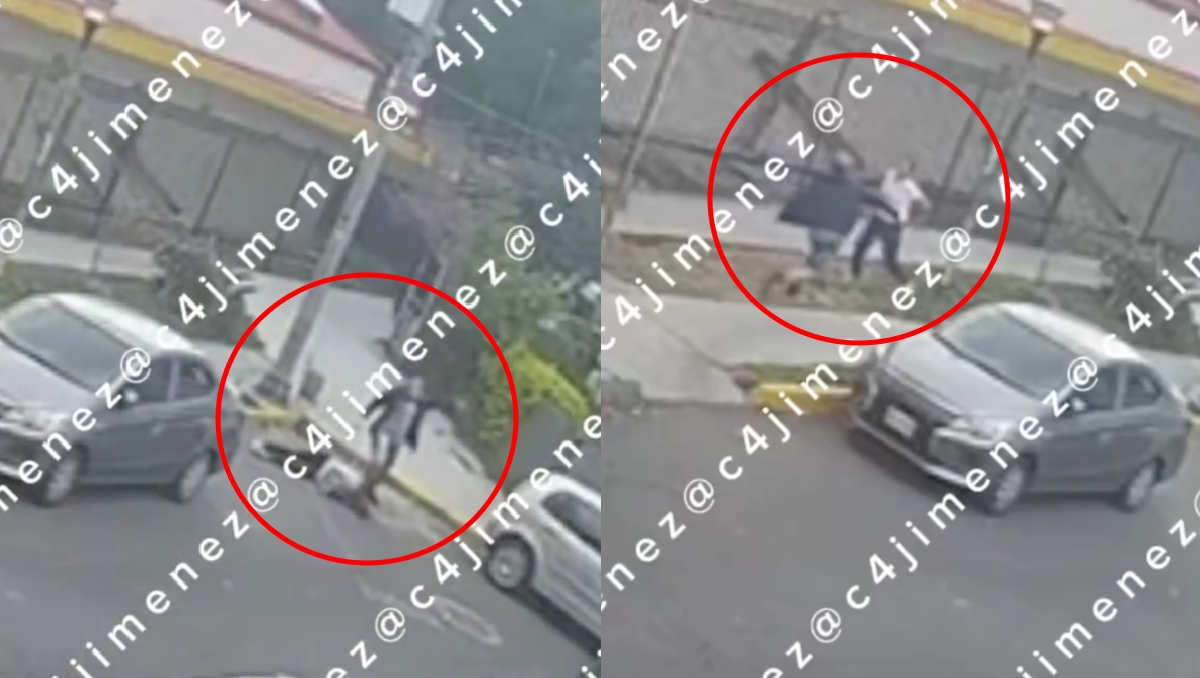 A través de las cámaras de seguridad se captó el momento de la agresión a a mujer. | Especial