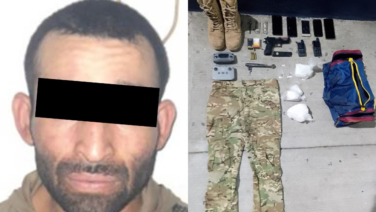 'El Chaparro' fue detenido en Apatzingán, Michoacán. Es identificado como líder de una célula delictiva de Los Blancos de Troya. | SSPC