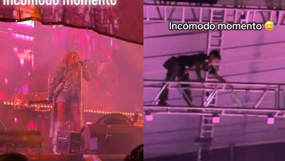 "Todo le sale mal": Paulina Rubio vivió bochornoso al inicio de su concierto | VIDEO