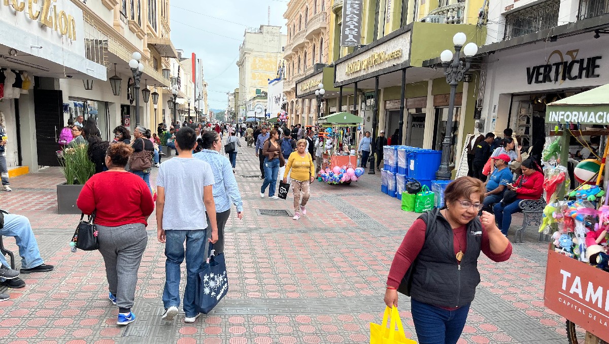 Concurrencia en la zona centro de Tampico. (Yazmín Sánchez)