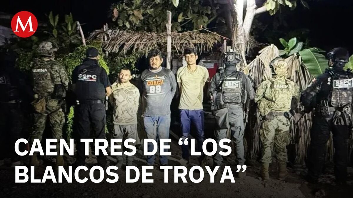 Detienen a tres integrantes de "Los Blancos de Troya" en Apatzingán