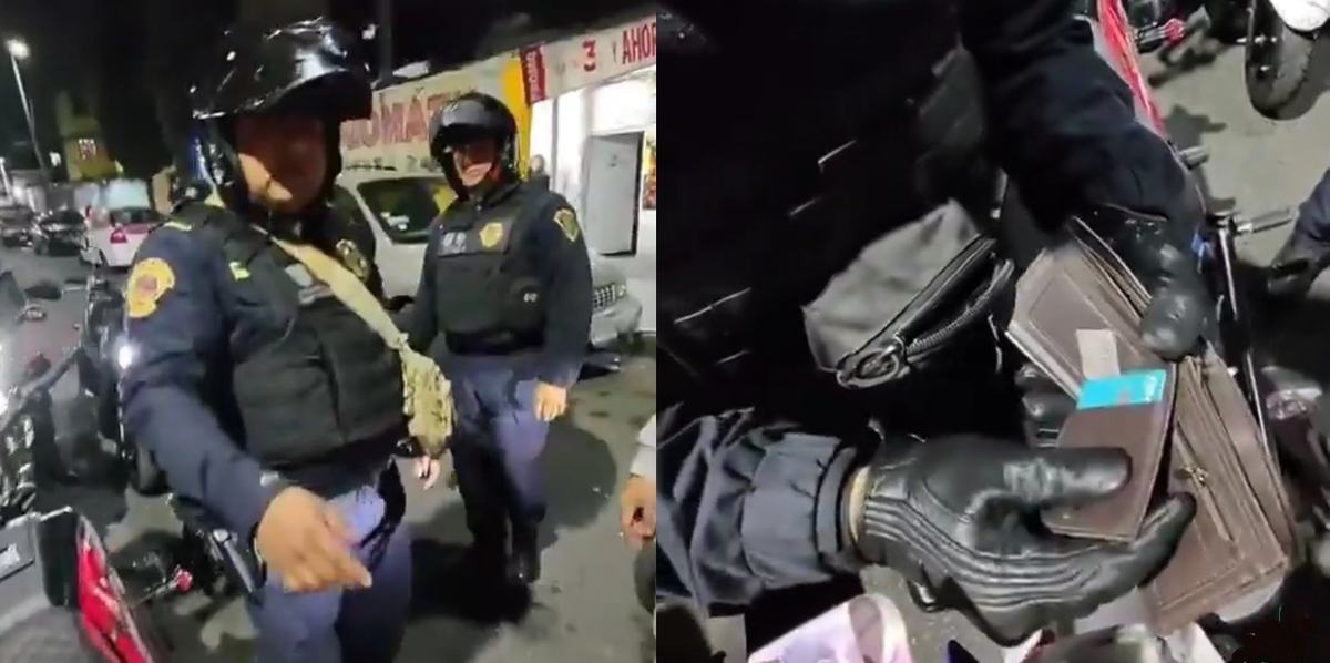 Los policías les aplicaron la clásica “bascula” para encontrar probable dinero escondido. | Especial