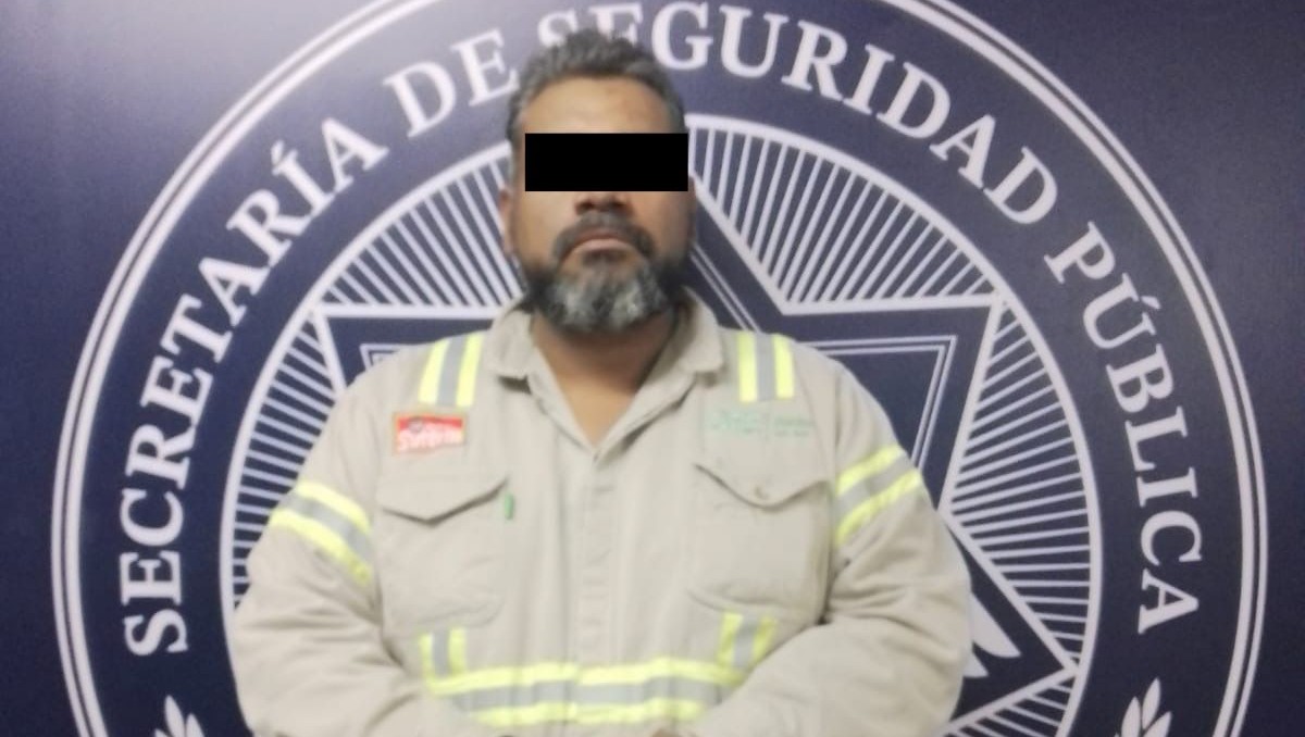 El detenido fue identificado como José “N”, de 41 años de edad. Foto: Especial