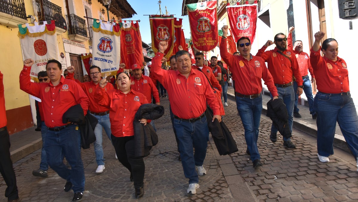Mineros de la sección 65 de Cananea, Sonora. | Especial