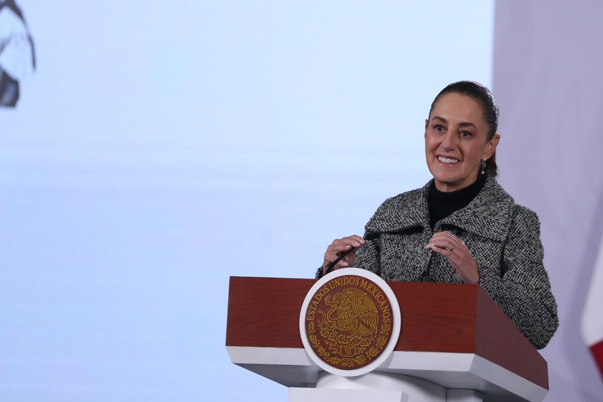 La presidenta de México, Claudia Sheinbaum en la conferencia de Palacio Nacional. |  Foto: Ariana Pérez
