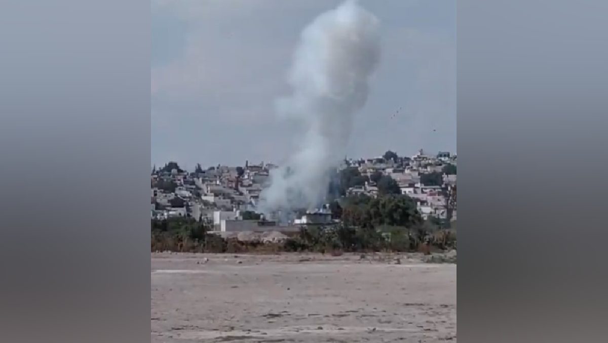 Se registra explosión por pirotecnia en un inmueble de La Saucera en Tultepec. Foto: (Especial)