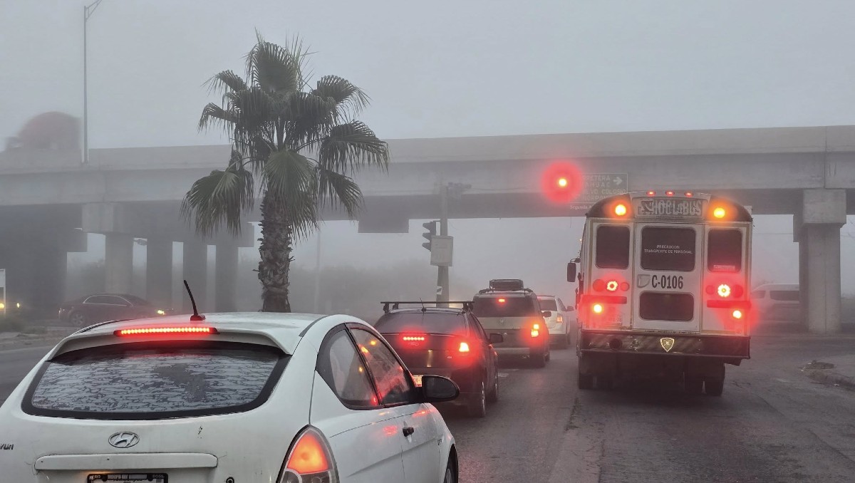 Reportan bancos de neblina en Nuevo Laredo, Tamaulipas
