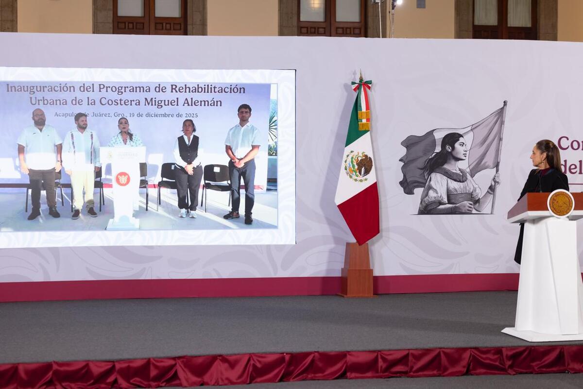 Presentan rehabilitación de costera Miguel Alemán de Acapulco; inversión fue de 7 mil 500 mdp