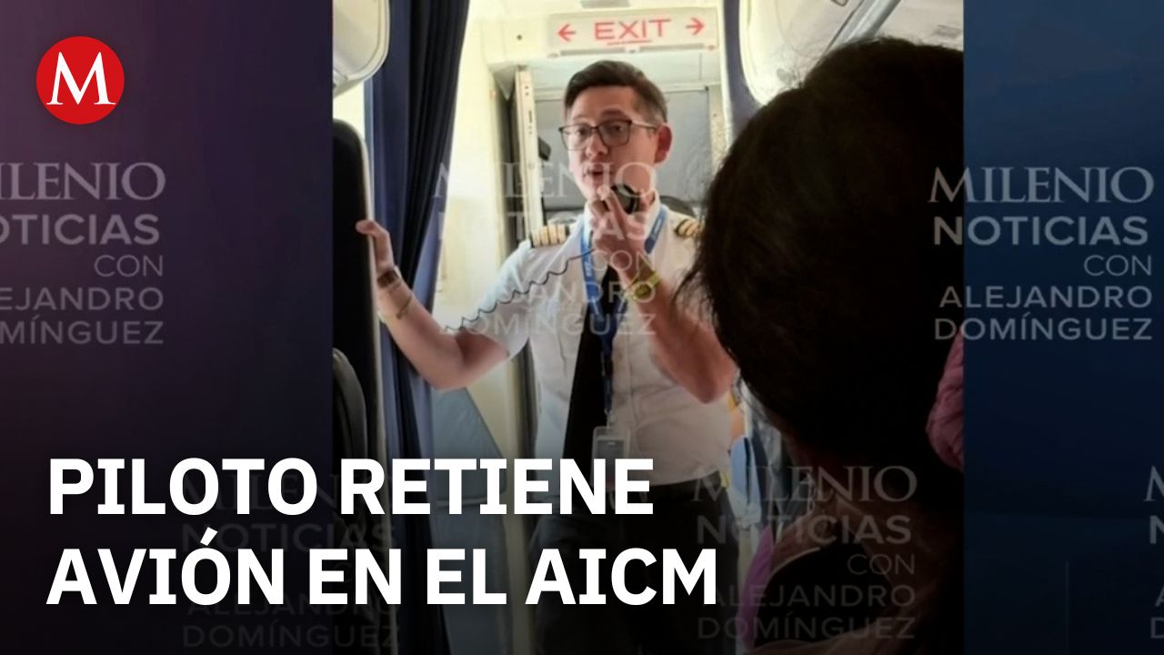 Piloto retiene avión en el AICM tras ser notificado de su despido