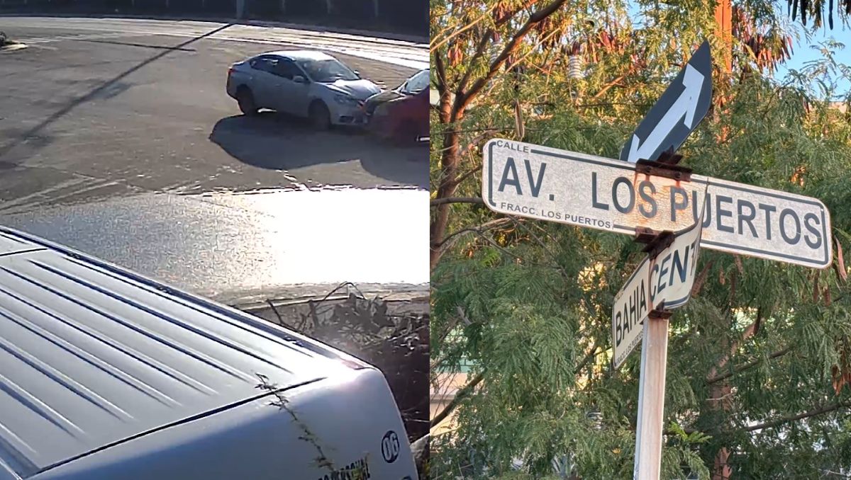 Una cámara de seguridad capturó el momento en el que dos vehículos chocaron. Especial