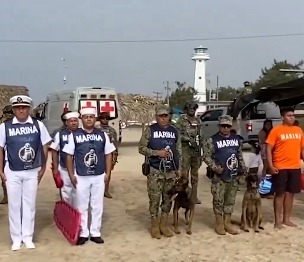 El oficial destacó la coordinación entre los tres niveles de gobierno para la distribución de tareas, debido a la extensión de la franja costera.