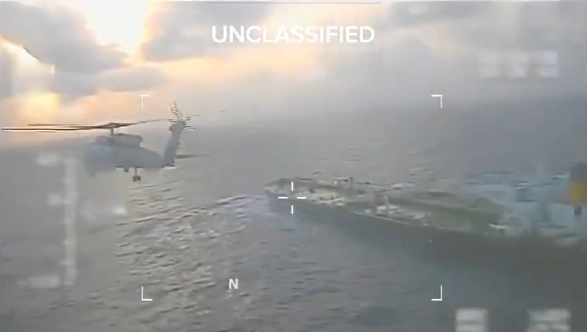 Revelan video del segundo buque petrolero interceptado por EU frente a costas de Venezuela