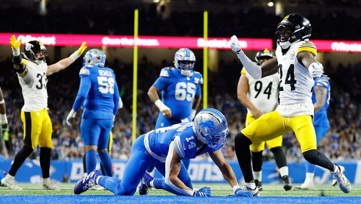 Steelers supera a Lions tras castigo de Amon-Ra St. Brown que anuló el touchdown ganador de Goff