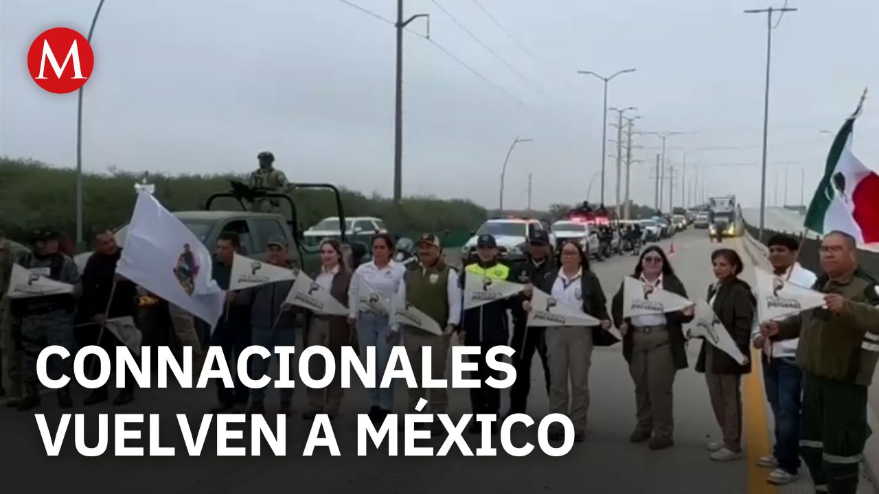 Connacionales cruzan desde Texas en caravanas rumbo a Querétaro y Tula