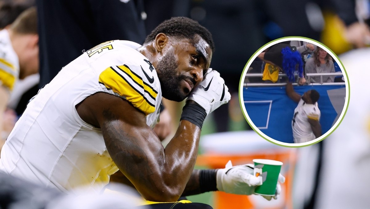 Jugador de los Steelers lanza manotazo a aficionado de Lions tras intercambio de palabras