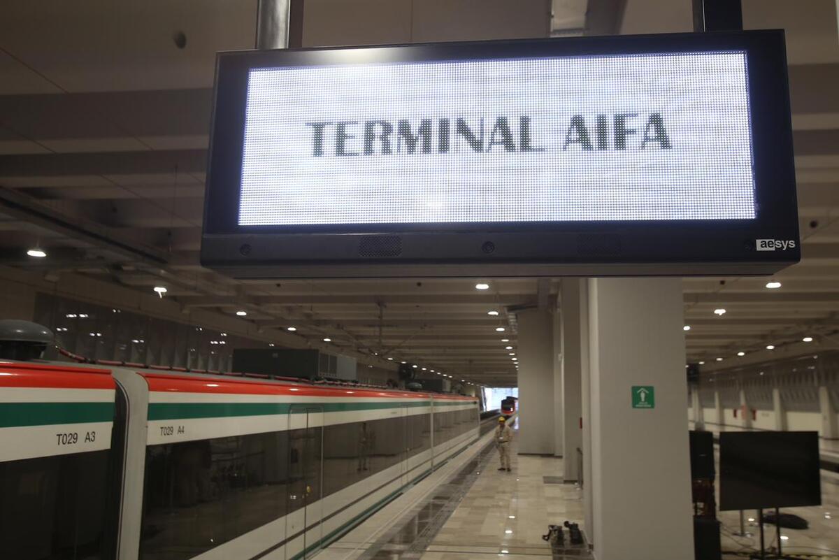 Así luce la terminal del Tren Suburbano Lechería-AIFA. Foto: (Ariana Pérez)