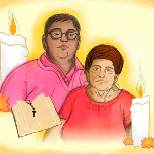 Pedro aprendió a orar a su corta edad y ahora reconforta a las personas que piden ayuda en su comunidad.