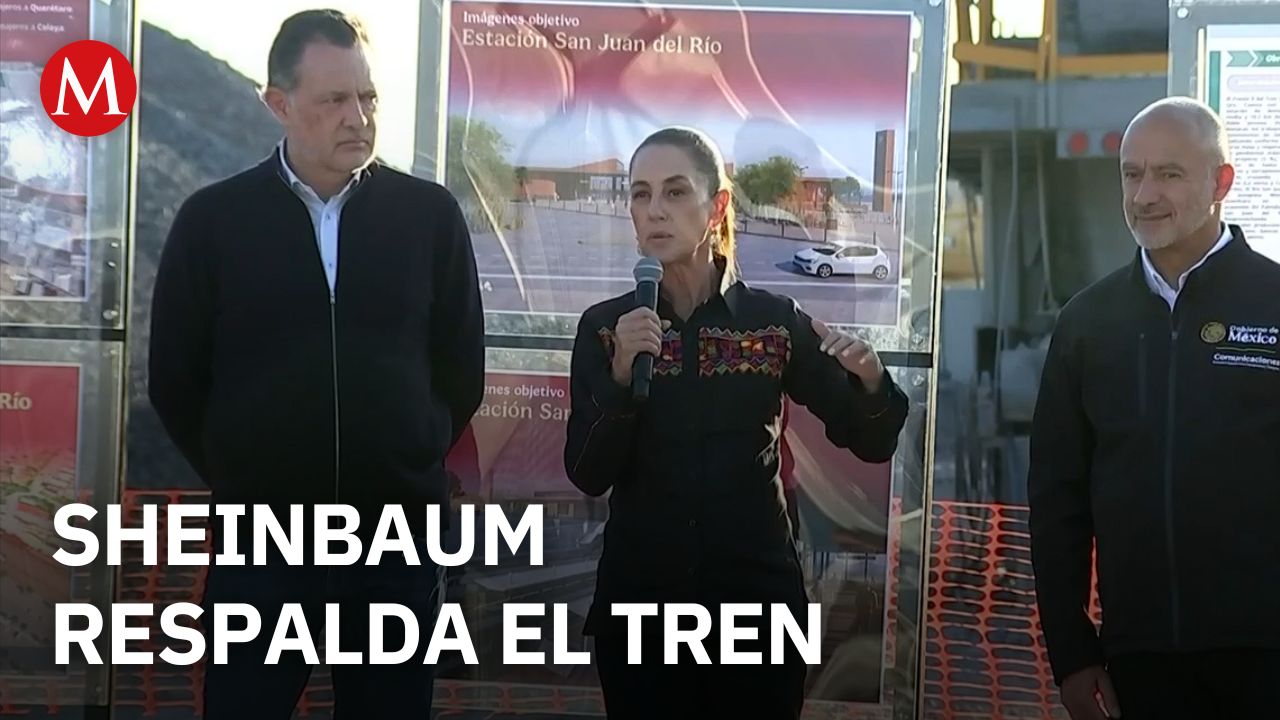 Presidenta Sheinbaum afirma que no hay oposición al tren México-Querétaro