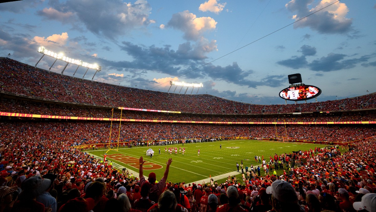 Arrowhead Stadium durante un partido de Kansas City Chiefs en la NFL (AP)