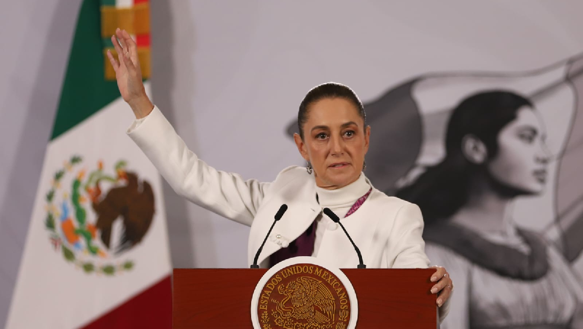 Conferencia de prensa de la Presidenta en Palacio Nacional el 22 de diciembre. | Javier Ríos