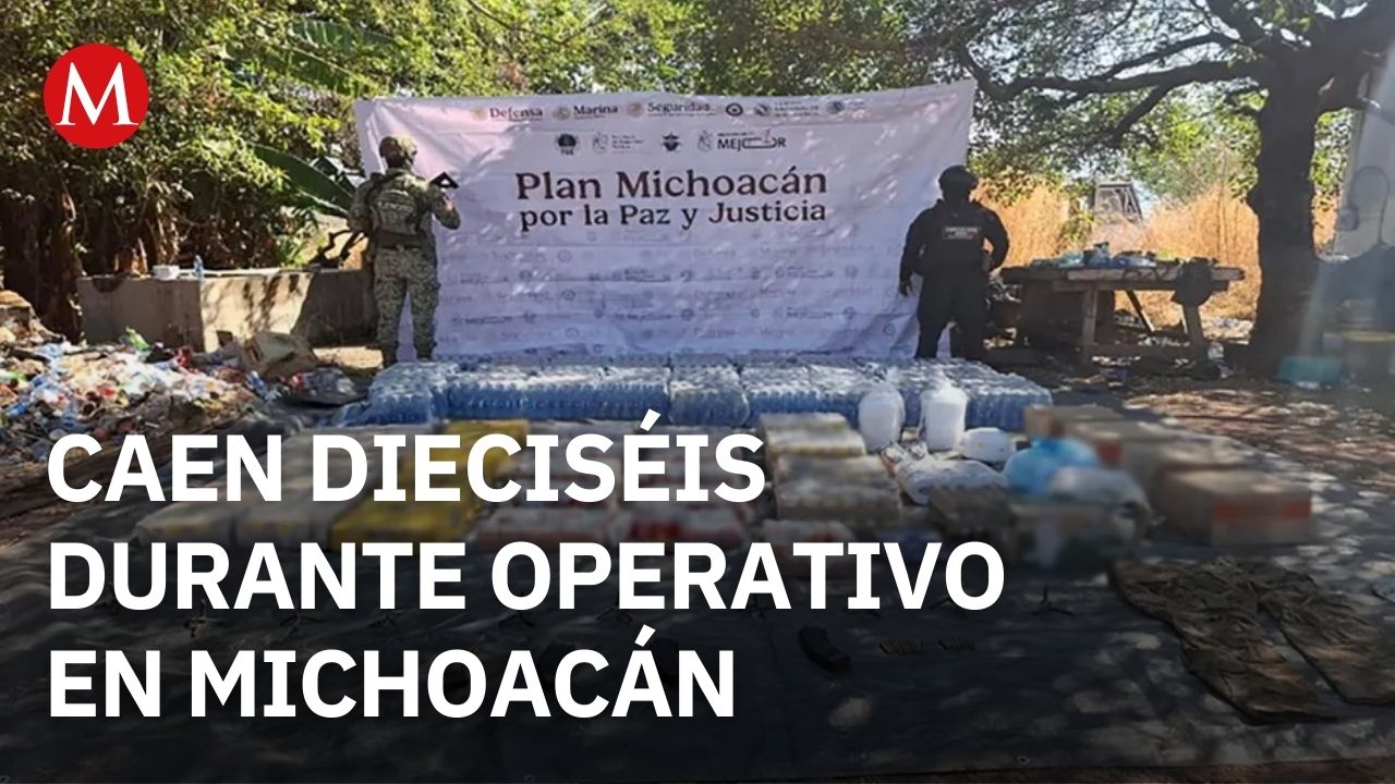 Tras un operativo, autoridades michoacanas logran la detención de 16 personas