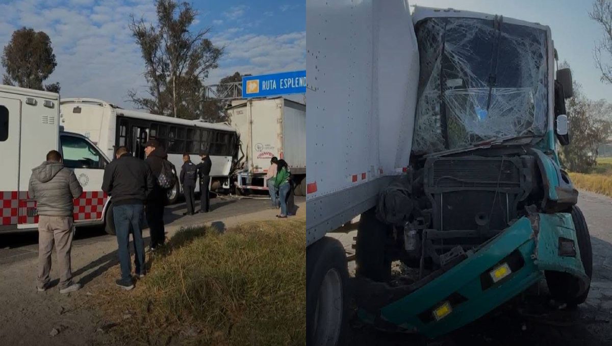 Ninguno de los pasajeros presenta heridas de gravedad por el accidente en la Toluca-Atlacomulco. Foto: (Especial)