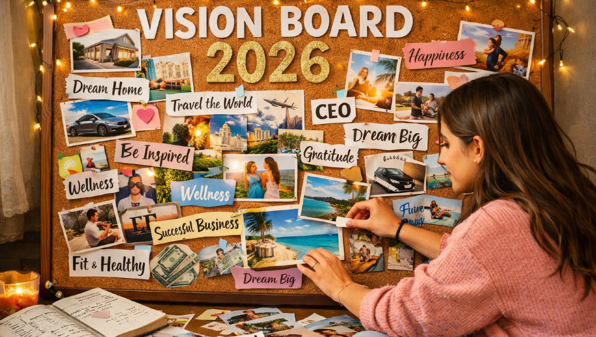 Uno de los rituales más populares para recibir el Año Nuevo es crear un Vision Board | SORA IA