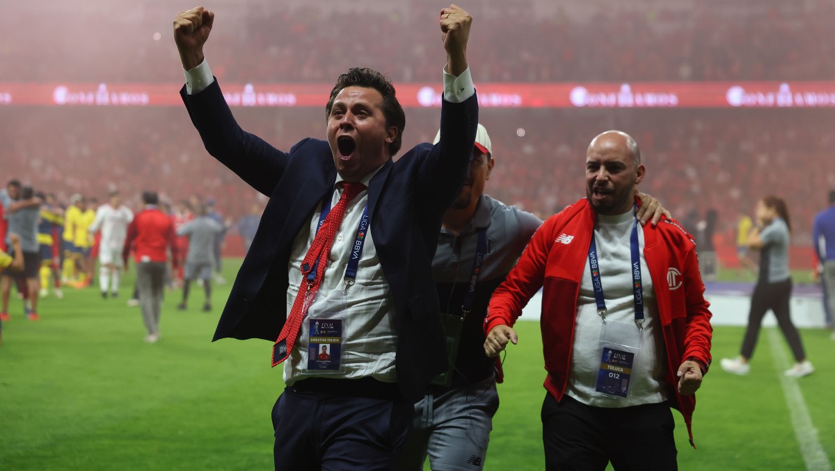 Santiago San Román ganó un bicampeonato del Toluca como bicampeón del Toluca (Imago7)