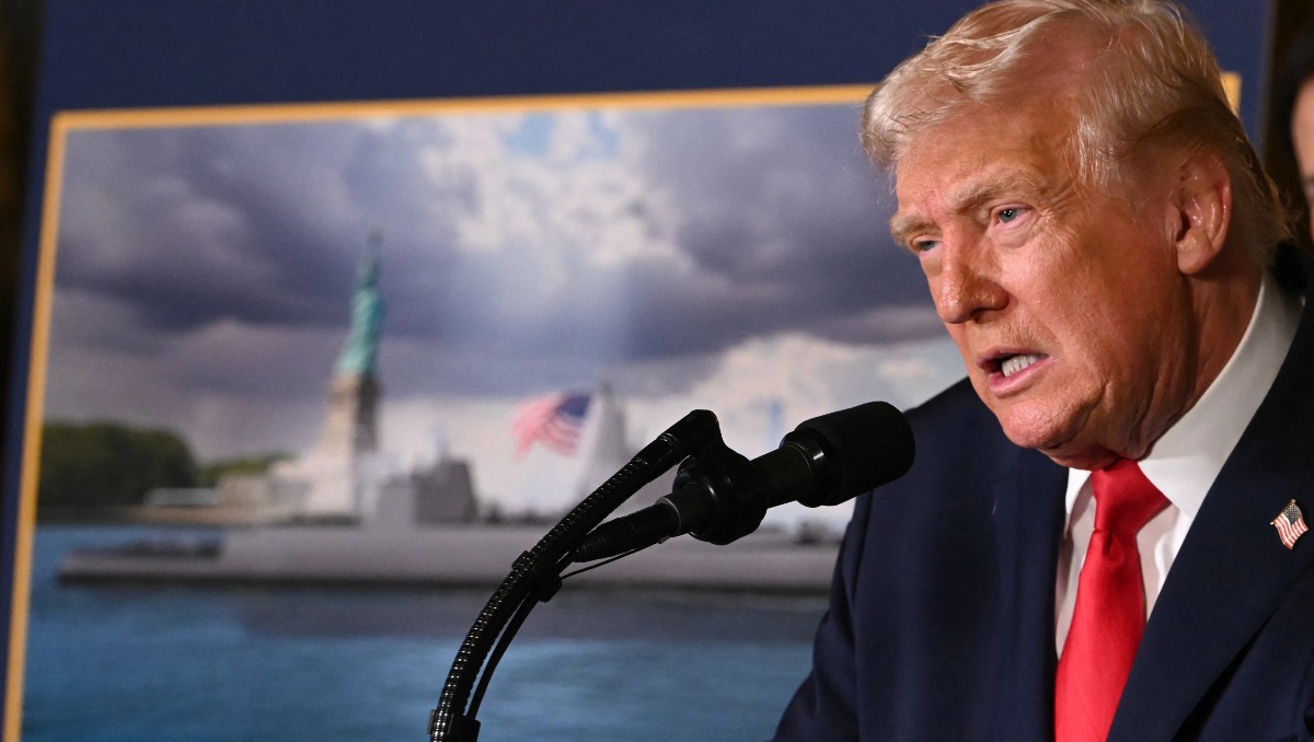 Trump realizó una conferencia desde Mar-a-Lago para informar avances en materia de seguridad. | Reuters