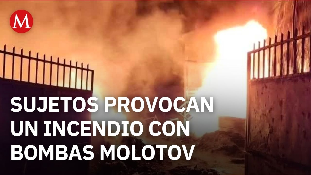 En Uruapan, sujetos arrojan bombas molotov contra una recicladora de plástico