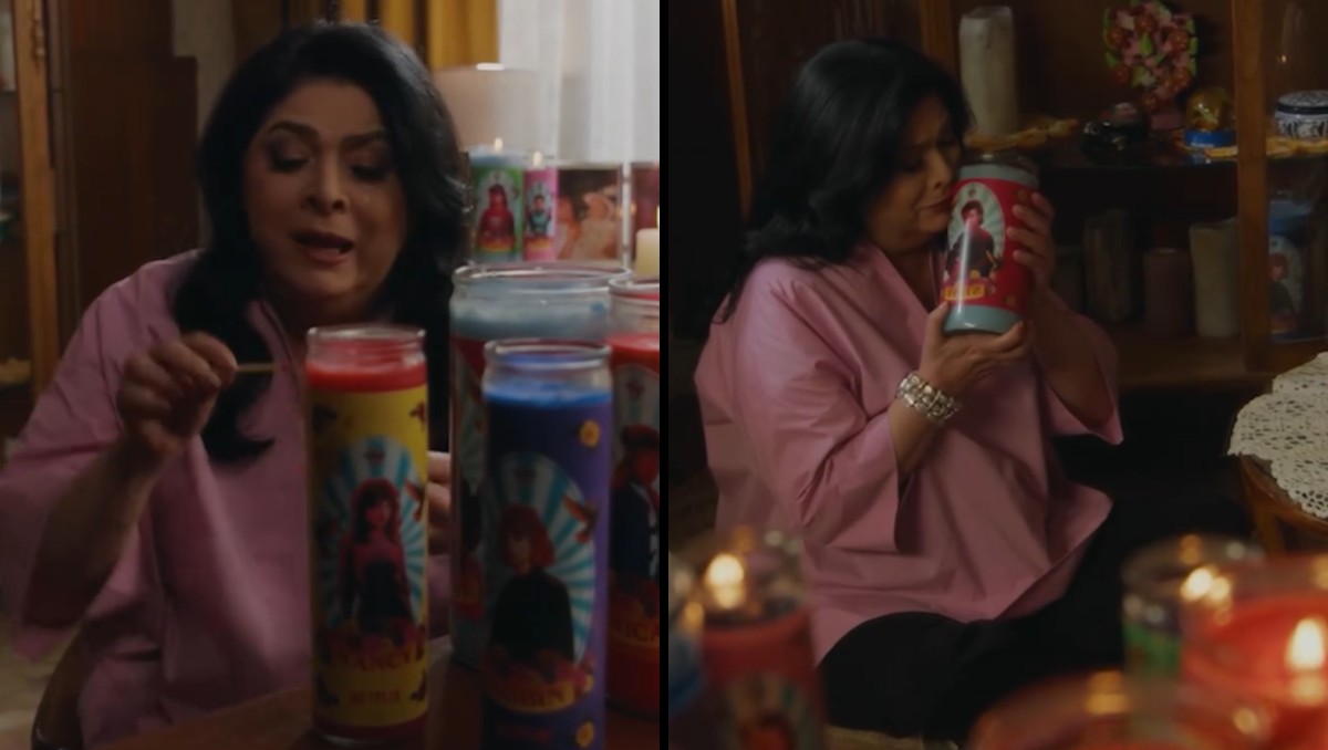 Victoria Ruffo reza y llora por ‘Steve’ de Stranger Things; le prende una veladora y causa sorpresa al revelar que no ha visto la serie